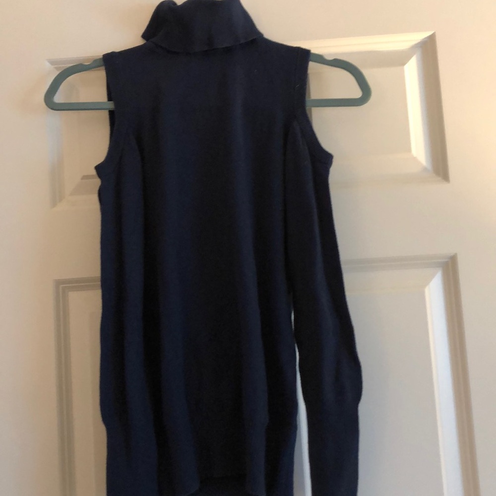 Cold shoulder, light knit, light weight sweater